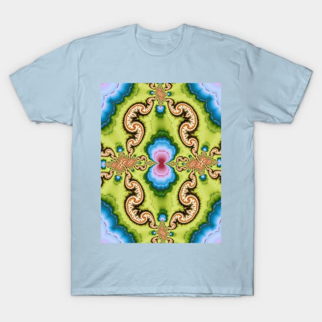 symmetrical fractal design T-Shirt by pinkal